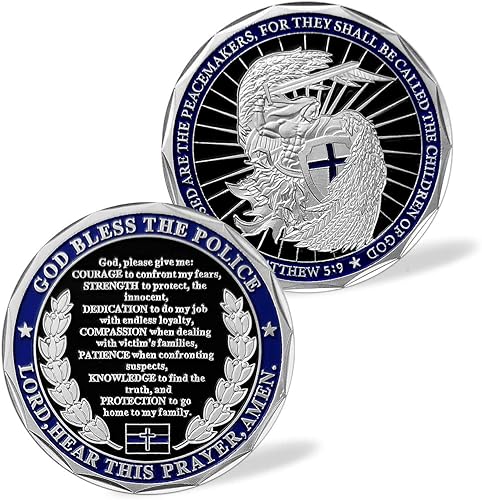 Miniatura 1 de Monedas del desafío de la aplicación de la ley de San Miguel, moneda conmemorativa impresionante