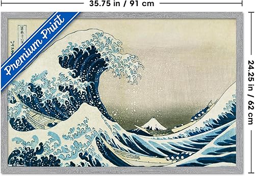 Vista 48 de Trends International Póster de pared The Great Wave (22.375 x 34 pulgadas)