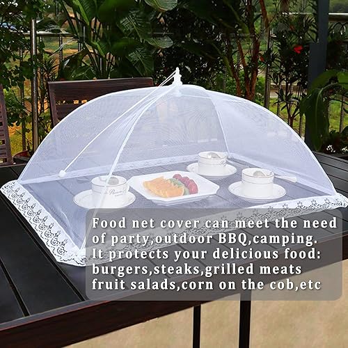 Miniatura 7 de Paquete de 7 fundas de malla emergentes para alimentos al aire libre, 2 grandes (40 x 24 pulgadas) y 5 (17 x 17 pulgadas) para tiendas de campaña de