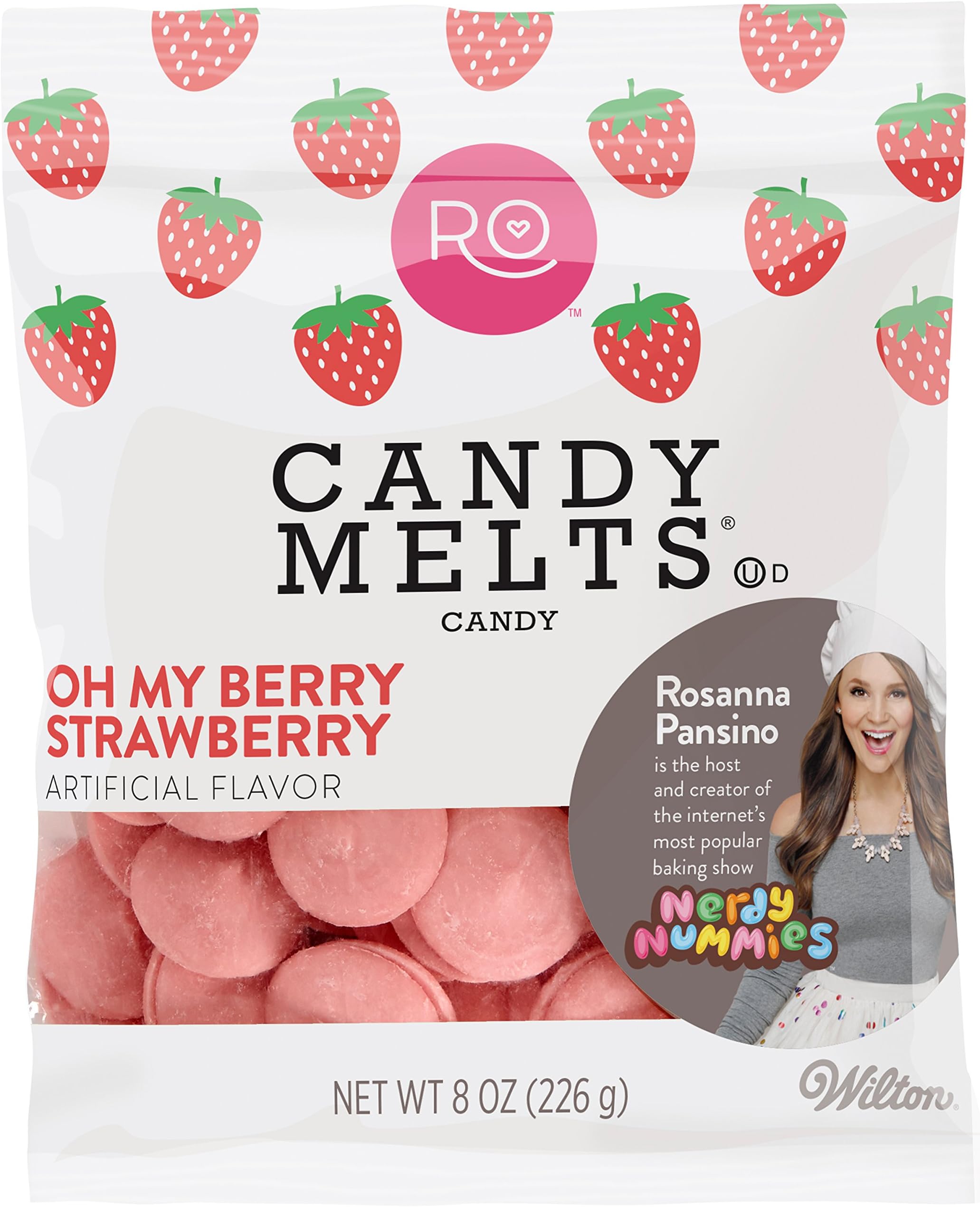 Wilton Strawberry Candy Melts, 0.3 pounds