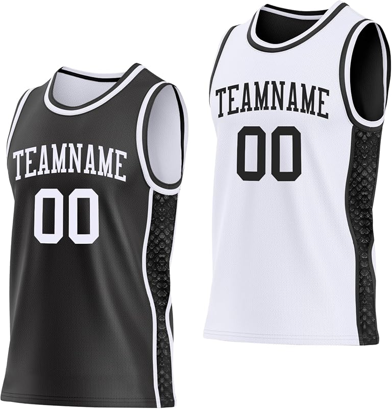 Personalized Reversible Basketball Jerseys for Men Women Custom Sports Shirts and Shorts Printed Name Number