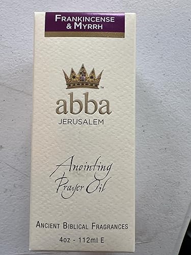 Abba Christian Products Aceite de unción de incienso y mirra (4 onzas), 1 paquete, FMN4, 4 onzas