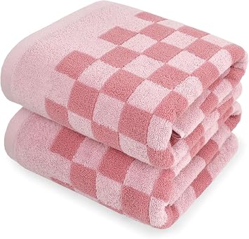1 PCS.Hotel, Spa, Beauty, Gym, Bathroom - Remains Soft After Multiple Washes Hot Pink , 100% Cotton, 13" X 29", Soft Absorbent for Women Girls - Vibrant Cute Towels Brighten Up Your Home Decor