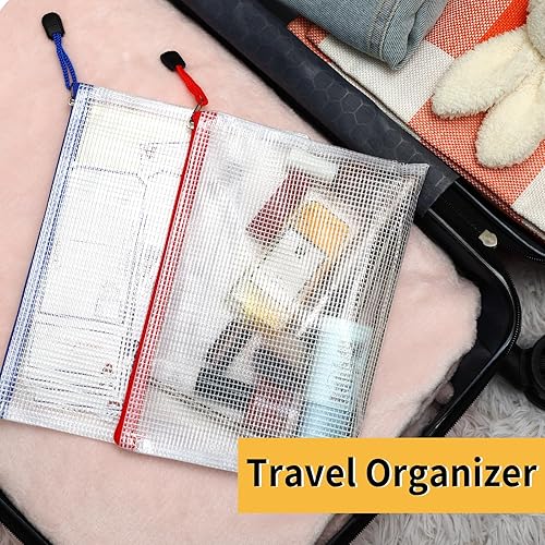 Miniatura 4 de EOOUT 36 bolsas para lápices, bolsa de malla con cremallera, bolsas de almacenamiento grandes de 6 x 9 pulgadas para organizar, bolsa de