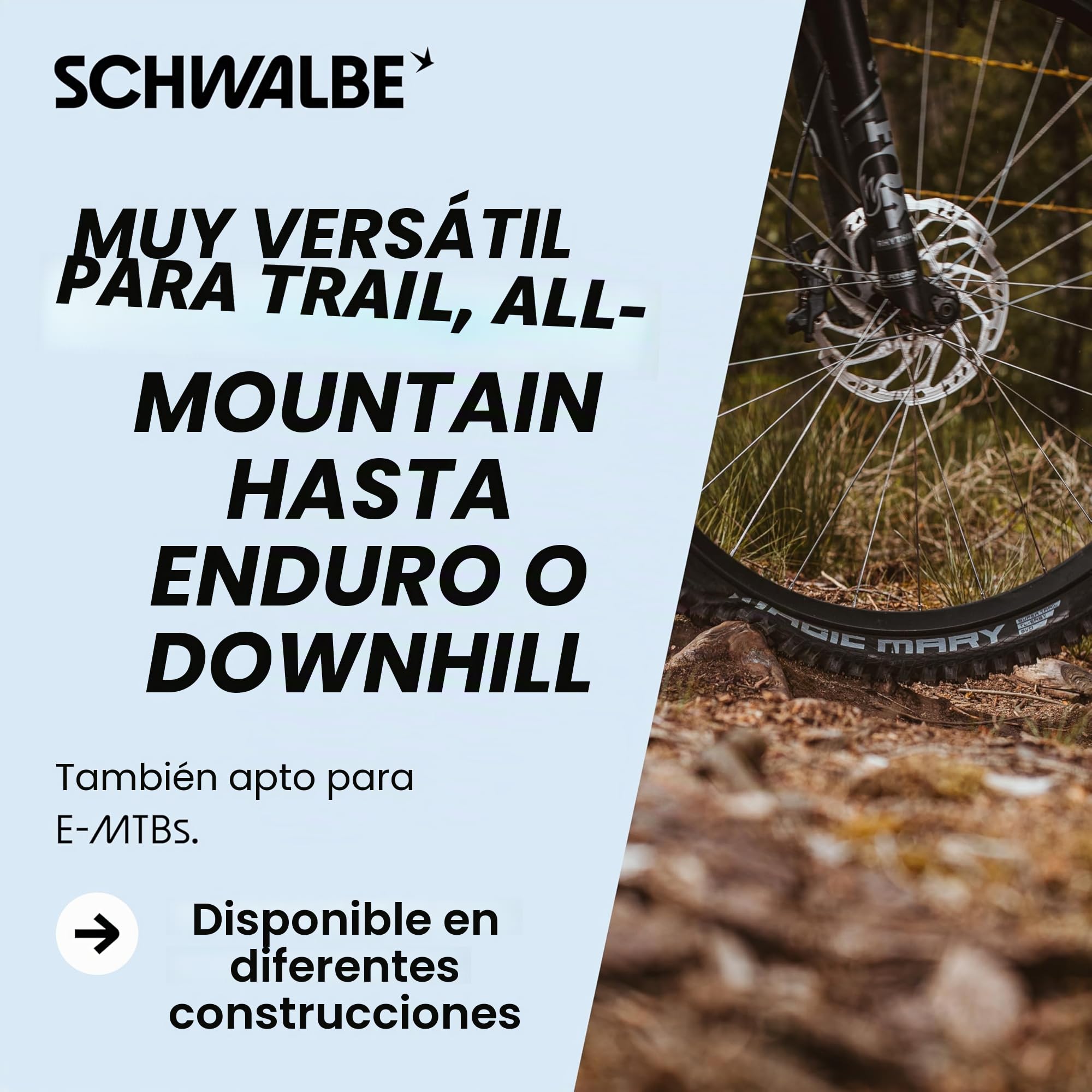 Schwalbe Magic Mary EVO TLE 65-622 Super Trail Ultra Soft - Neumático Plegable (29 x 2,60 mm)
