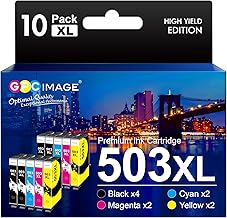 GPC IMAGE 503XL Compatible Cartridges for Epson 503XL Multipack 503 XL 503 for Epson XP 5200 Printer XP5200 WF 2960 WF-2960DWF WF2960 WF2960WDF WF-2965 WF2965 WF-2965DWF XP-522 05 (Pack of ) 10)