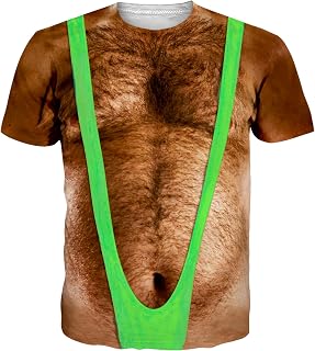 Mens Short Sleeve T-Shirt Casual 3D Creative Print Crewneck Graphic Tees