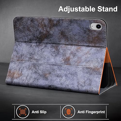 Miniatura 4 de Gexmil Funda de cuero para iPad (A16) 11 generación de 11 pulgadas 2025, iPad de 10.9 pulgadas 2022, funda protectora de cuero de grano superior