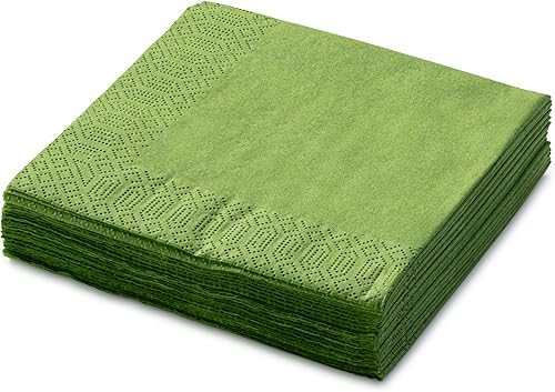 Miniatura 29 de Servilletas de cena negras, servilletas de papel desechables de 3 capas - para bar, cenas, bodas, cumpleaños, hechas en la UE, (125 unidades)