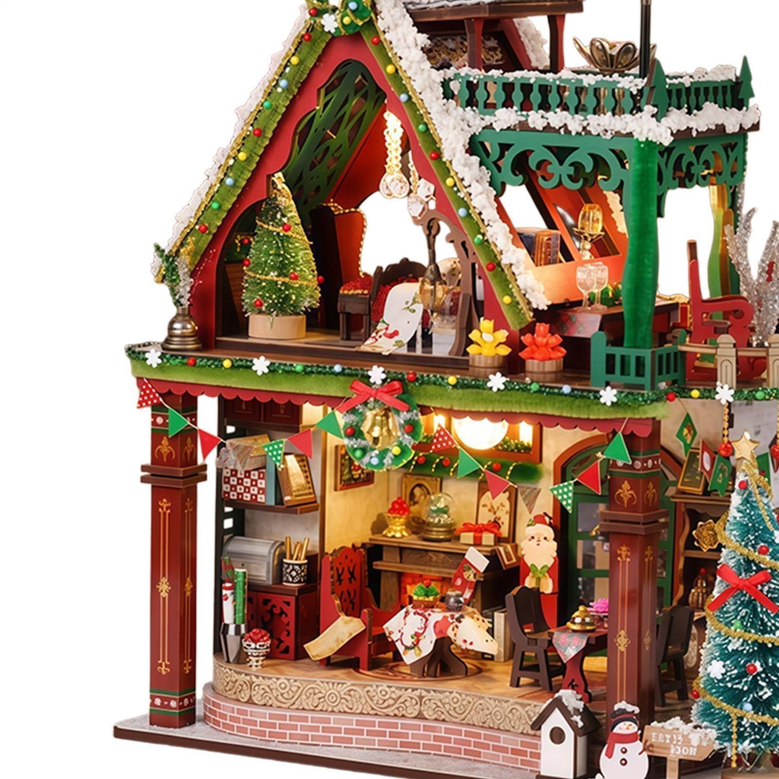 Model kit - 23x19cm basswood DIY miniature house for adult craft