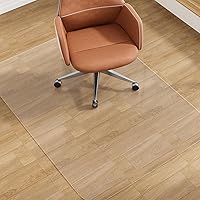 Vista 18 de Tapete para silla de oficina para suelo de madera dura, 36 x 48 pulgadas, tapete para silla de escritorio para suelos duros, protector de suelo