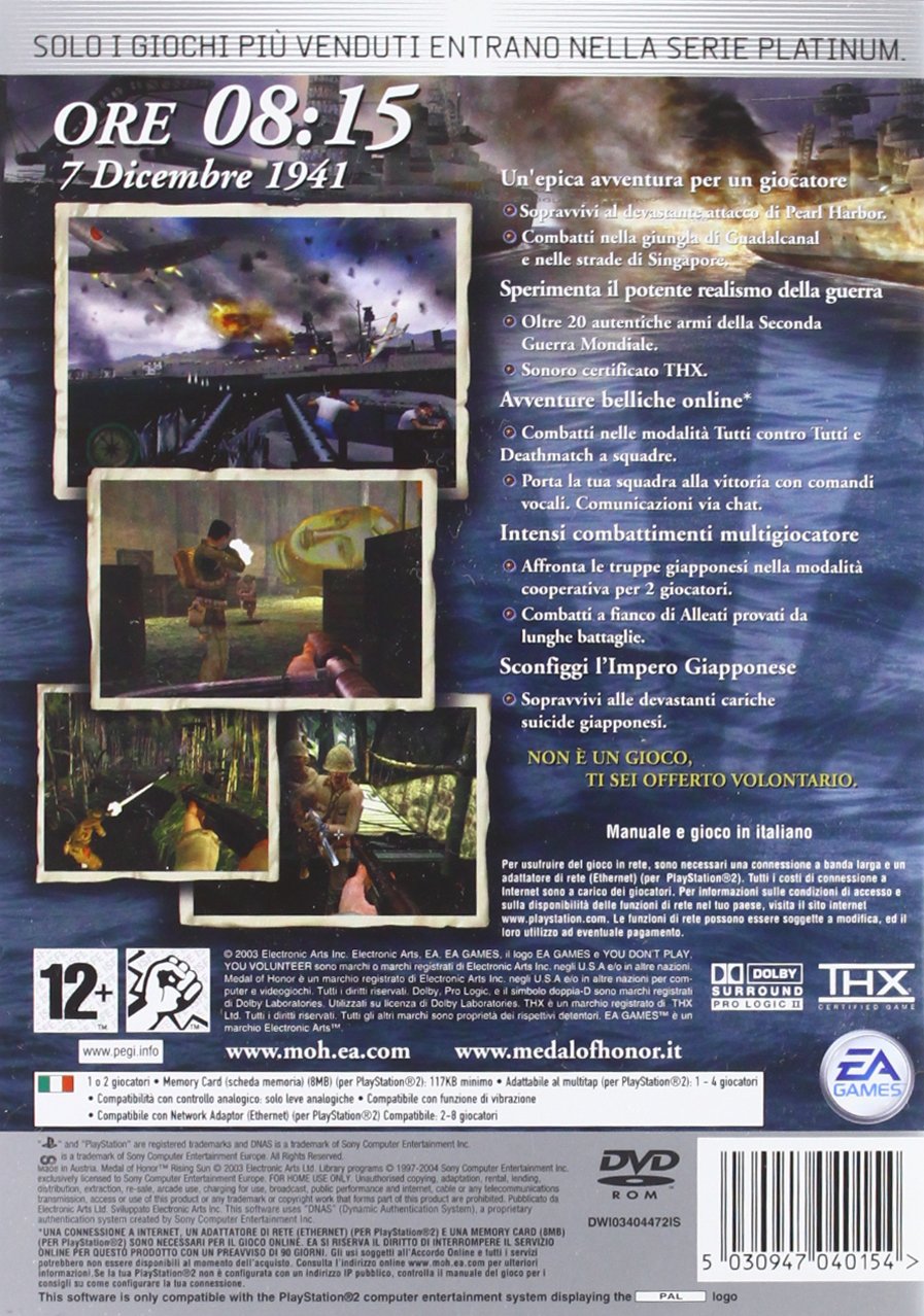 Medal of Honor Rising Sun-(Ps2)