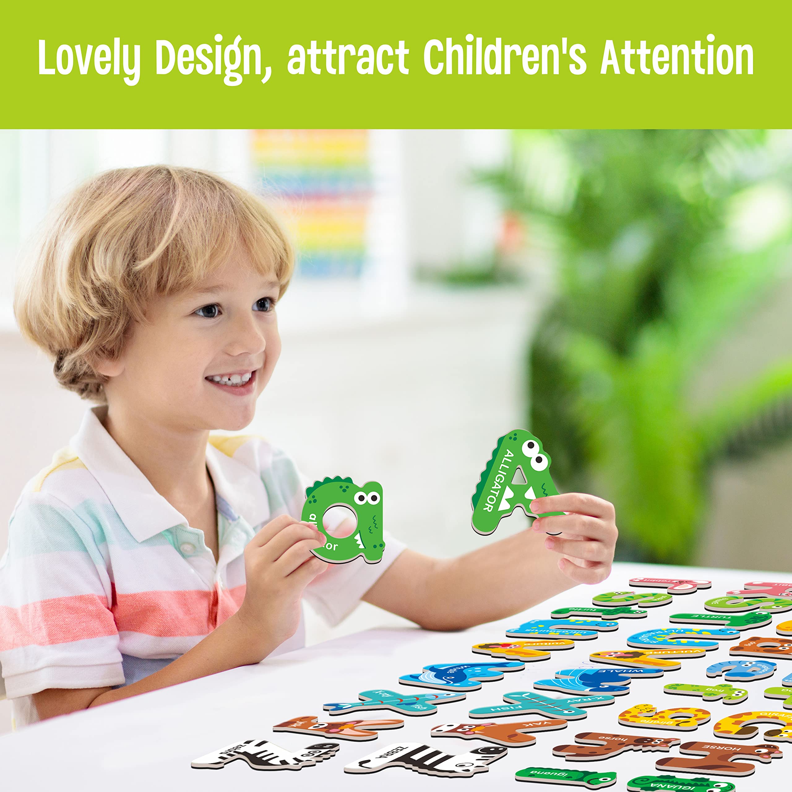 新品未使用　manual alphabet size 1 Amazon.com: 78 Magnetic Alphabet, 26 Uppercase, 26 Lowercase