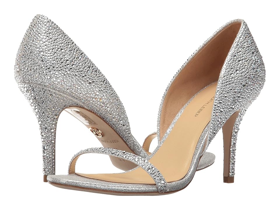 

JL by Judith Leiber Michela (Silver Glitter Leather) Women's Shoes