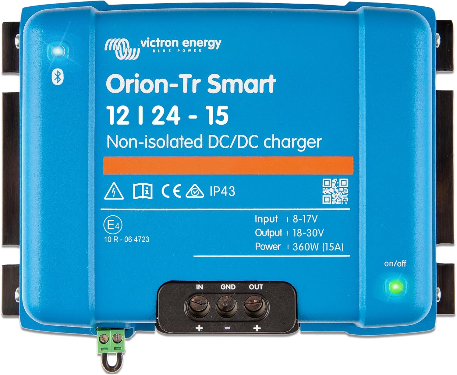 Victron Energy Orion-Tr Smart DC to DC Charger (Bluetooth) - 12/24-Volt 15 amp 360-Watt - Battery Charger for Dual Battery Systems - Non-Isolated