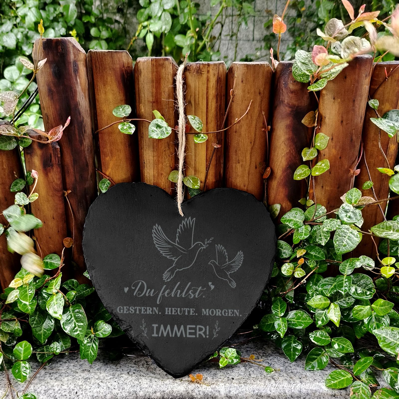 Angelo in stoffa country e cuore, decorazione da appendere h 15 cm