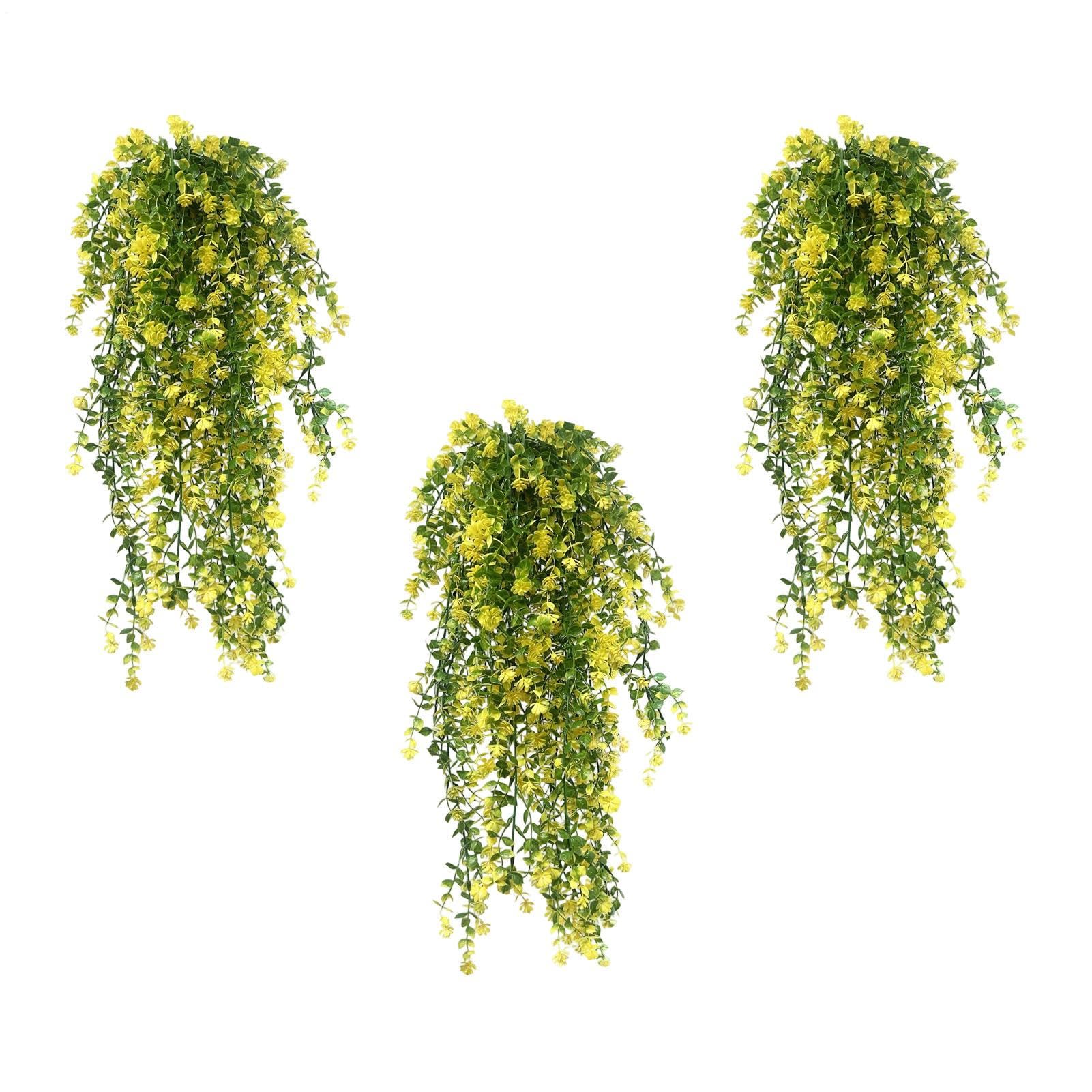 Plantes artificielles décoratives en lot de 3 pour habiller les murs du salon et du bureau
