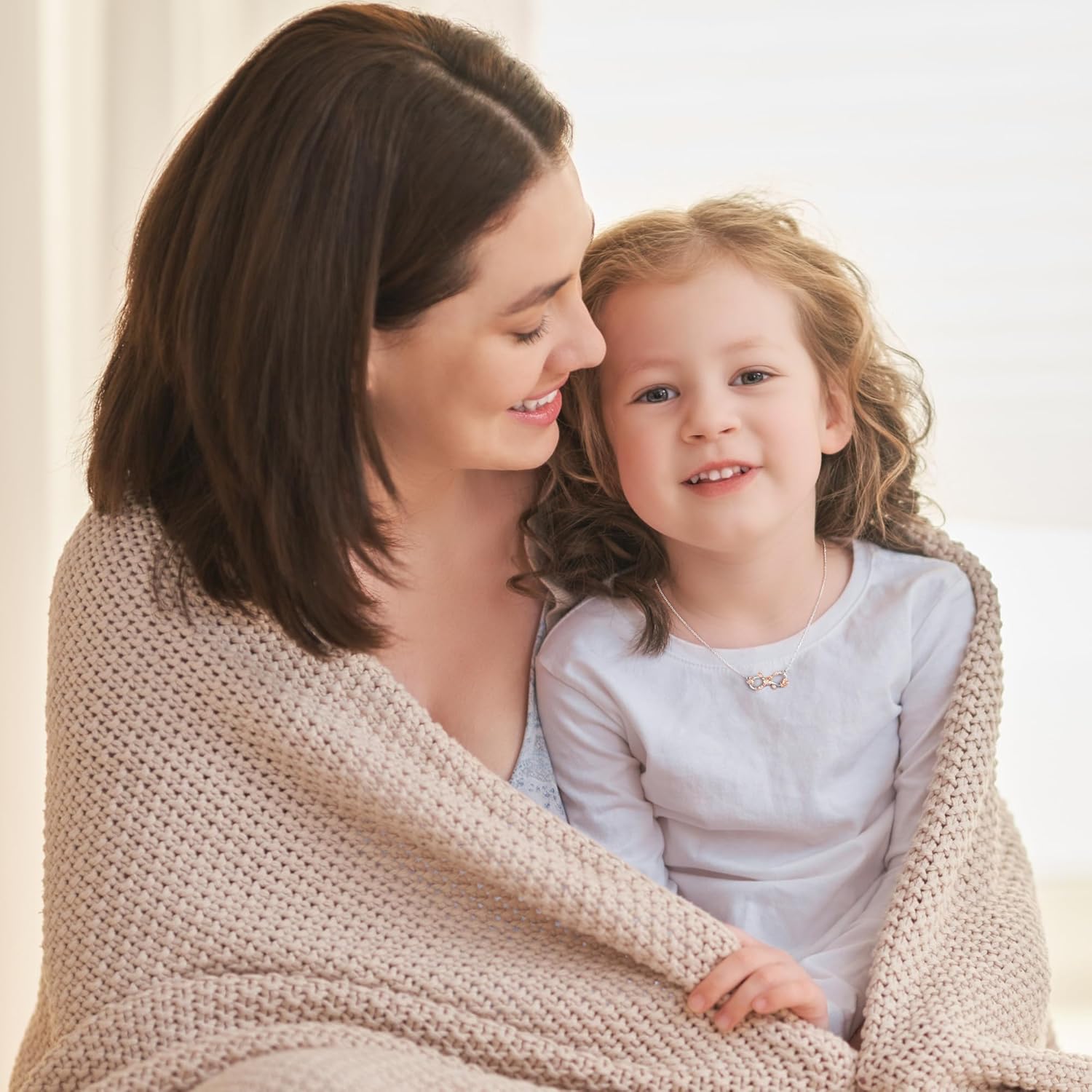 IEFLIFE Necklace Gifts for Women - 925 Sterling Silver Chain 14K Rose Gold Plated Infinite Necklace gifts for Mom Daughter, Birthday Gifts for Grandma Granddaughter Sister Jewelry - Image 4