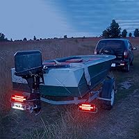 Vista 8 de LINKITOM Kit de luces LED sumergibles para remolque, luces traseras y direccionales súper brillantes totalmente impermeables para remolque de barco
