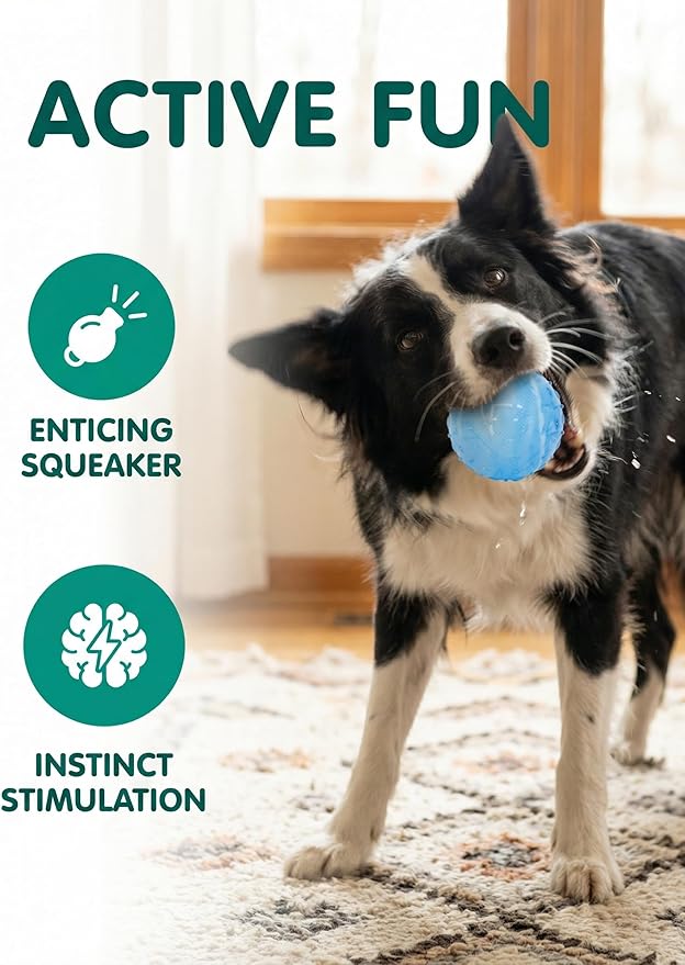 Pelotas para Perros Molaxpet Coloridas con Chirrido 3 Pack 3" miniatura 6