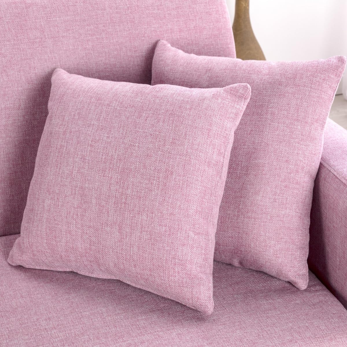 Don Descanso - Divano Letto 3 Posti Reine, Rivestito in Tessuto, Sistema di Apertura a Libro o Clic-Clac, Misura Divano: 206x73x80 cm, Misura Letto: 180x100 cm, Include 2 Cuscini, Rosa
