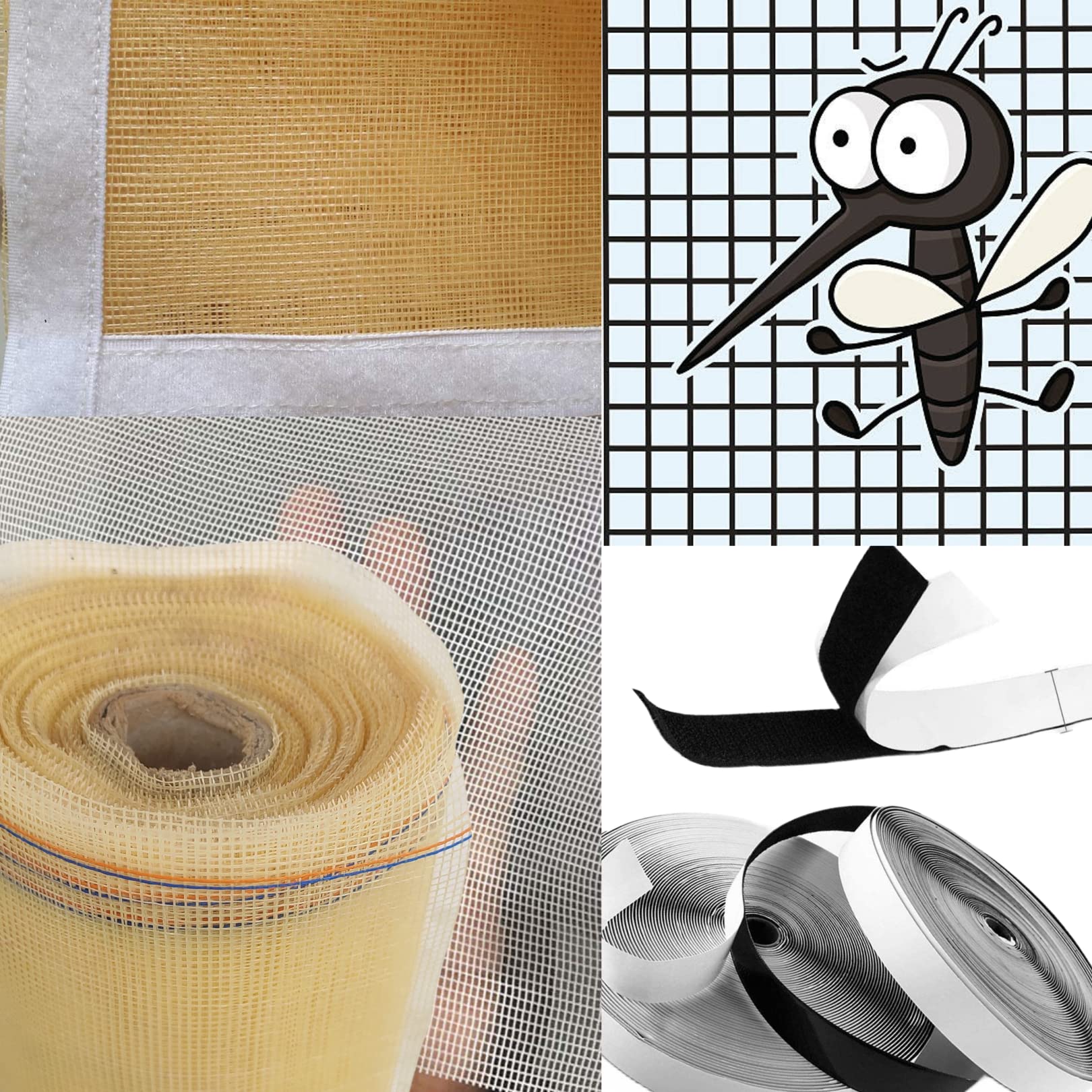LUMARA Instant Mosquito Net Pre Stitched Netlon to Be Fitted in Your Window Fastening Tape Provide Number of Pieces (1) (60x66in 152?176cm, Ivory Colour) (B09TYTK393) Amazon Price History, Amazon Price Tracker