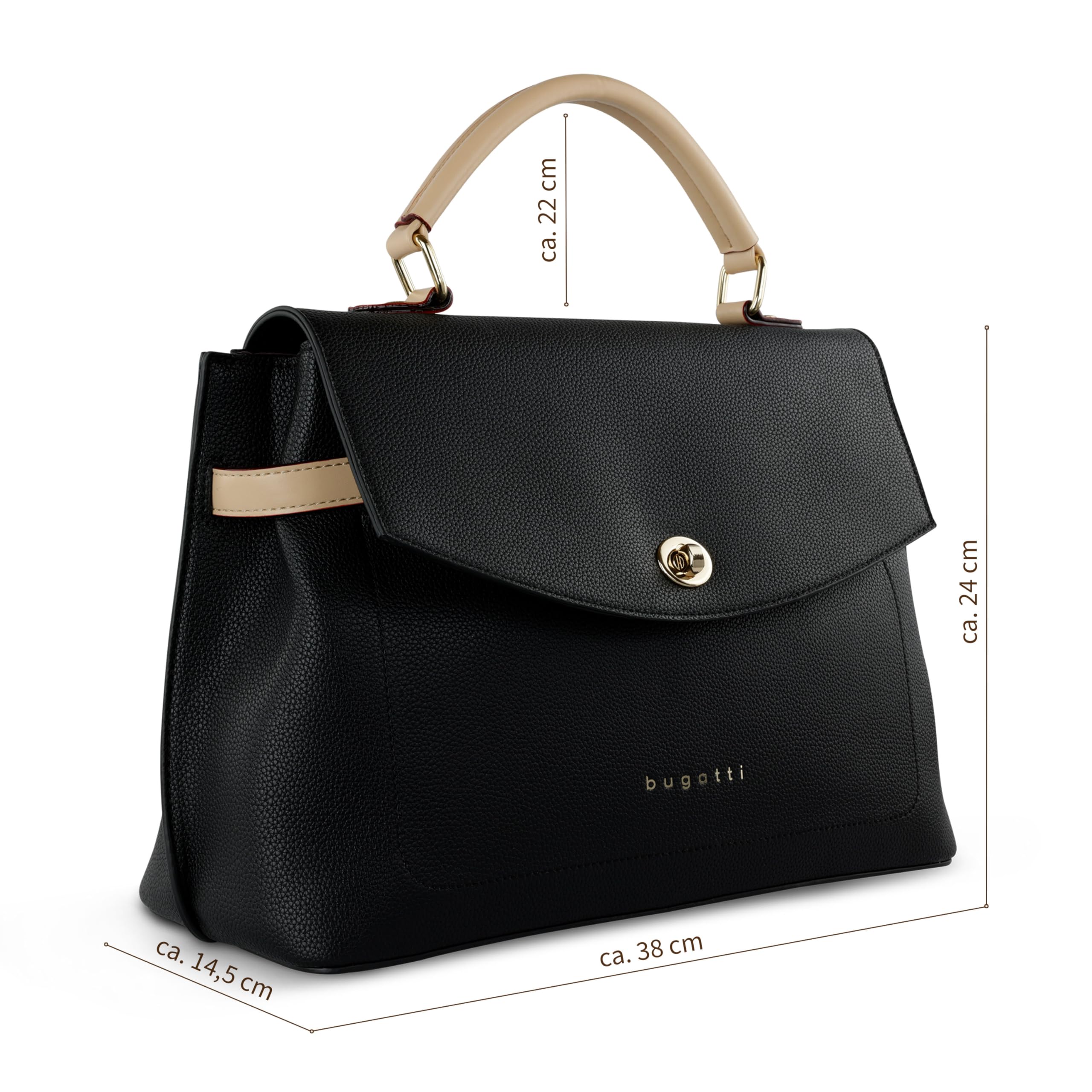 bugatti Ella Damen Stadtasche, elegante Damenhandtasche