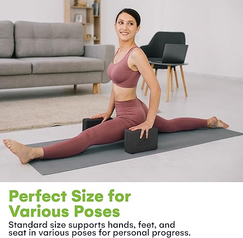 Miniatura 2 de Steady Doggie - Bloques de yoga de alta densidad, antideslizantes, ligeros para yoga, pilates, meditación