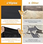 Kipiea 600D Patio housses de meubles d'hiver imperméables, housses d'ensemble de meubles pour chaises de table, housse de canapé extérieur robuste avec anti UV et pas de larmes, pas de fade (98" L x 98" W x 36" H)