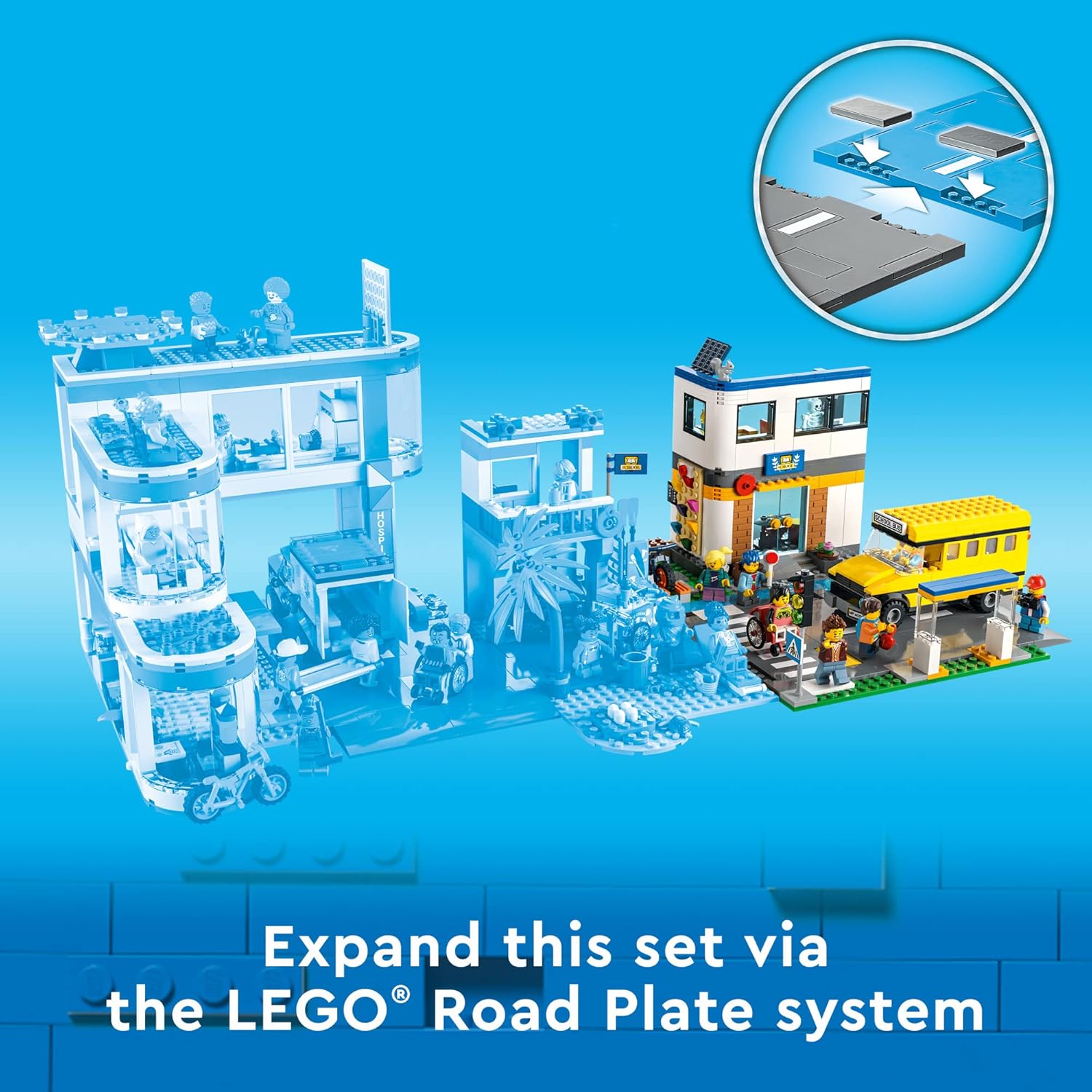 LEGO City School Day 60329 Building Kit; Toy School Playset with 2 City TV Characters, for Kids Aged 6 and up (433 Pieces)