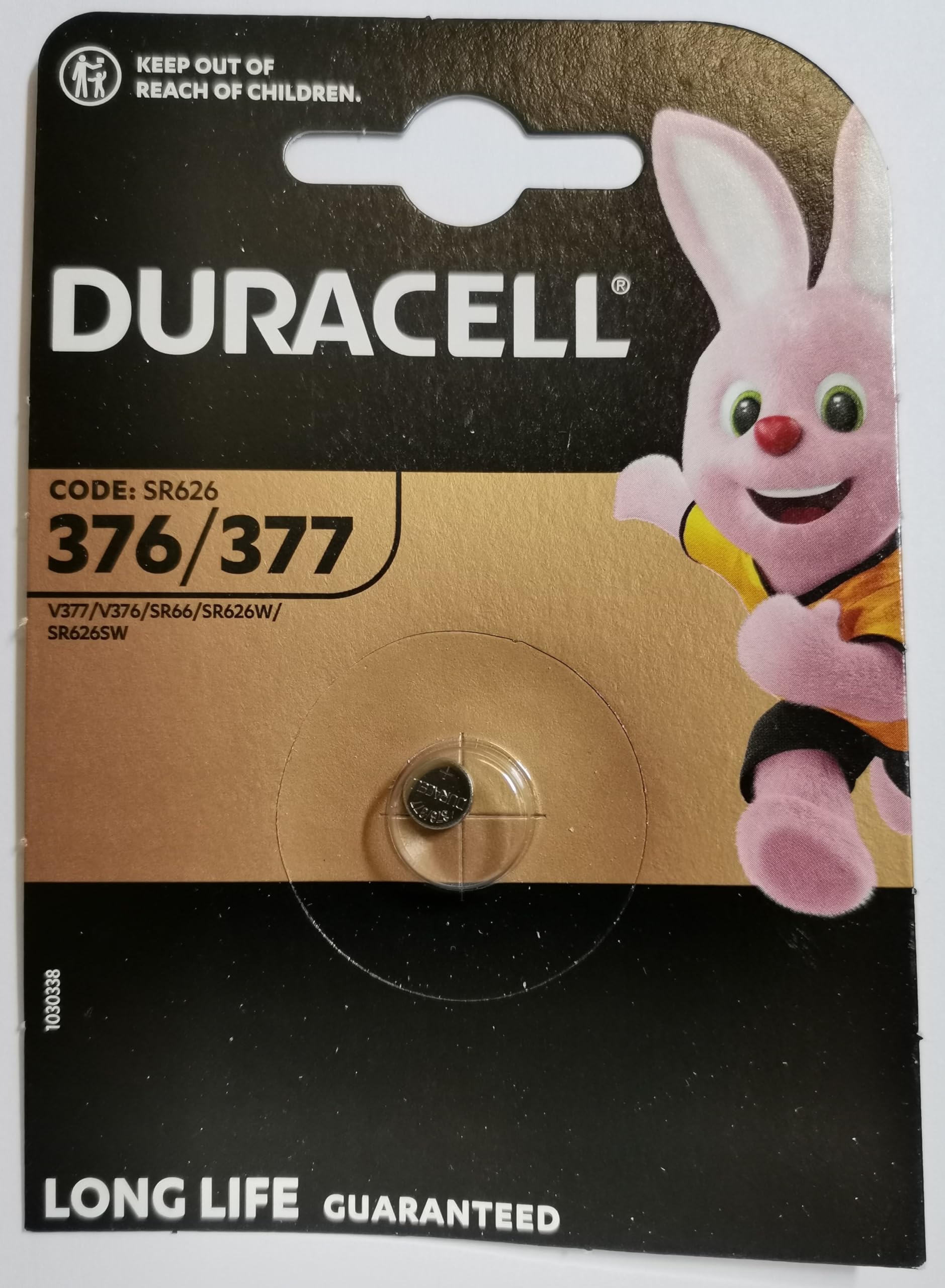 Lot De 3 Piles Duracell 376/377 (SR626SW) - Pile Bouton Oxyde D'Argent - Pour Montres, Jouets, Appareils
