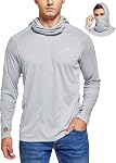 Willit Men's Sun Protection Hoodie UPF 50+ Fishing Hiking Shirt Long Sleeve SPF UV Shirt Rash Guard Lightweight