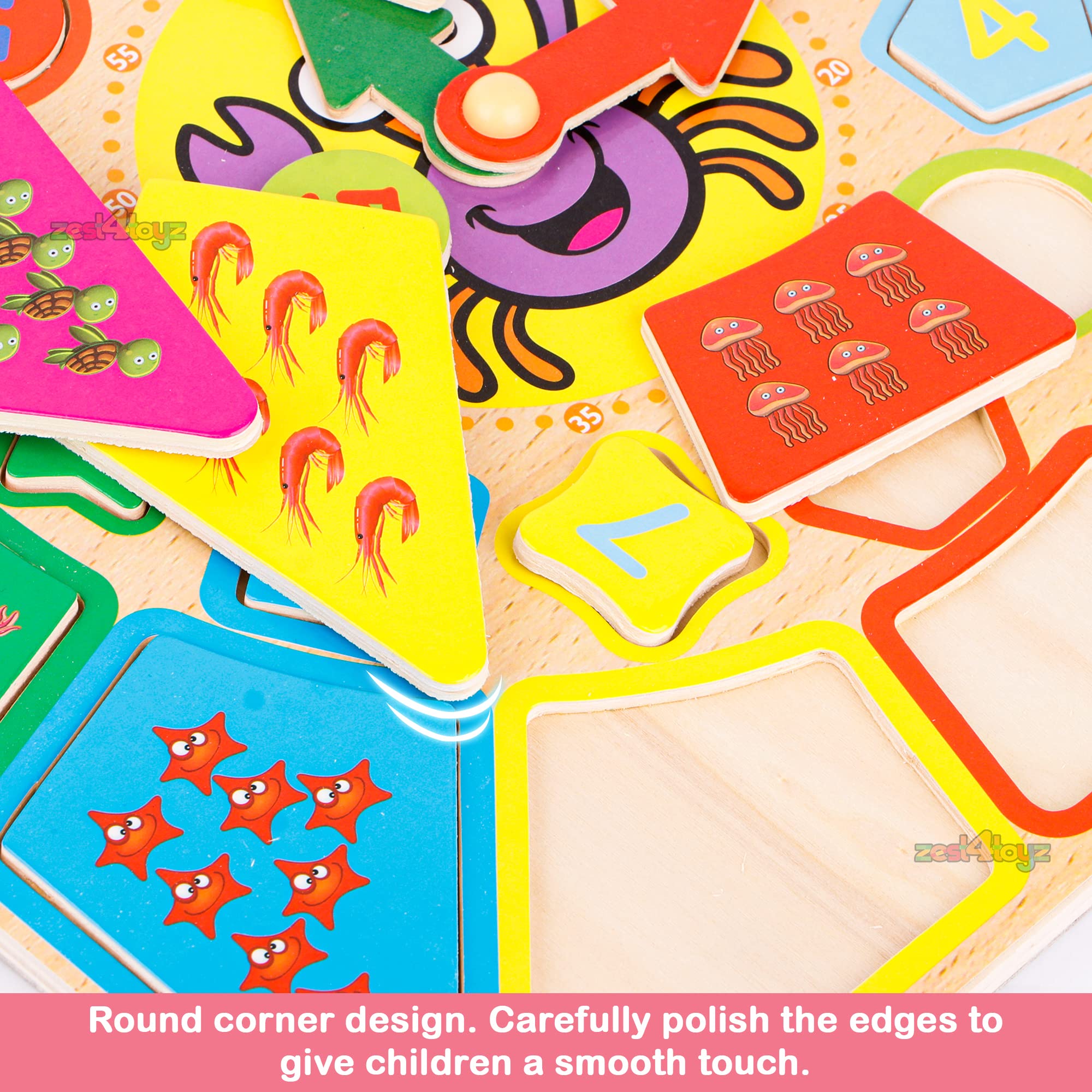 Zest 4 Toyz Sorting Clock Jigsaw Puzzle Educational Toy for Kids Learning Clock Through Fun & Play Age 3 Years and Up - Image 6 thumbnail