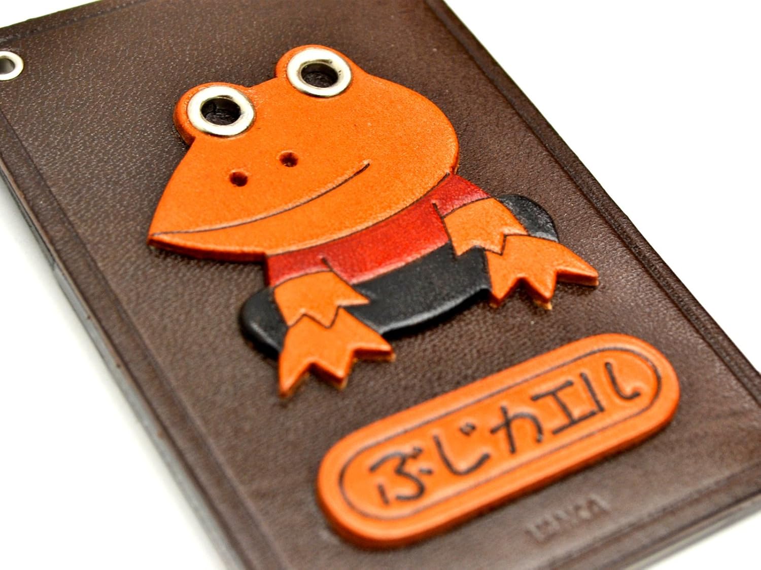 Frog Leather Animal Pass/ID/Credit/Card Holder/Case *VANCA* Handmade in Japan