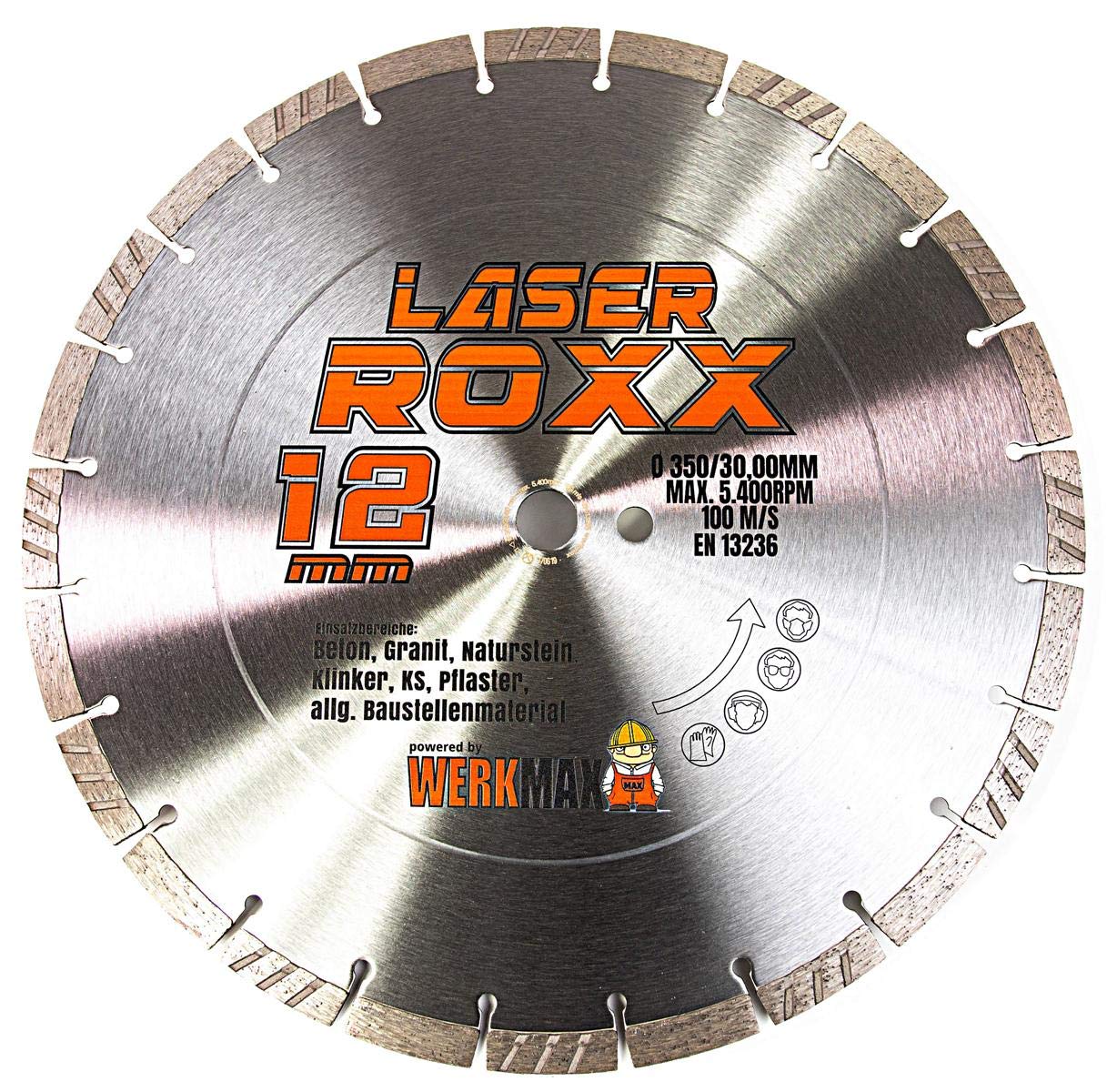 Juego de 3 discos de diamante de 350 x 30,0 mm
