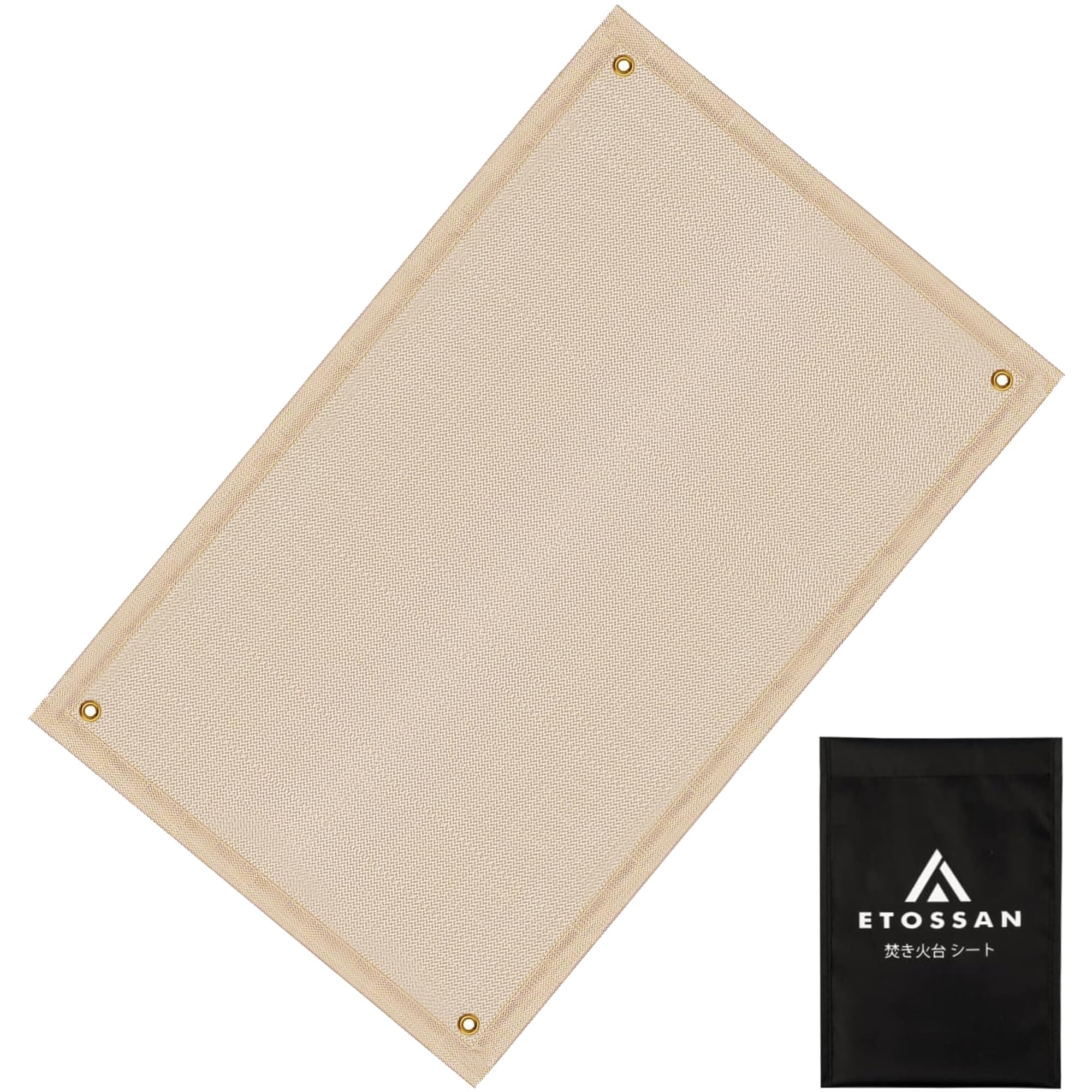 焚き火シート スパッタシート 焚き火台シート 95×60cm ハトメ付き 耐火 耐熱 防炎 溶接 ガラス繊維 薪ストーブ バーベキュー 焚火シート 焚き火 焚火 BBQ キャンプ 防火 (95*60cm第二世代)