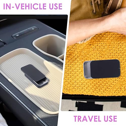 Miniatura 5 de Paquete de 2 fundas portátiles de hilo dental, dispensador de hilo dental, almacenamiento de 24 púas de hilo dental para adultos, hilo dental