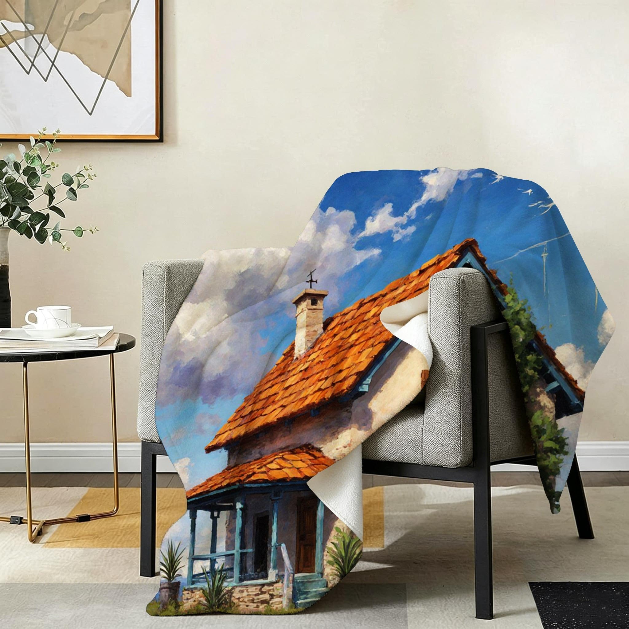 Manta Grande 180x220 cm Casa Nube Blanca Polar Franela Térmica-A132