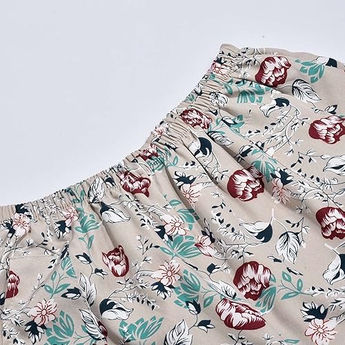 Miniatura 4 de FABFEGU Jumpsuits for Women Elegant Womens Summer Floral Short Sleeved Casual Suit Evening Pant Suit