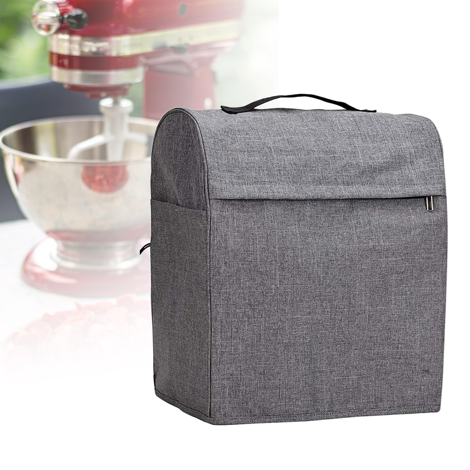 Abdeckung FüR Mixer Mixer Abdeckung Fall Küchenmaschine Wasserdicht Beständig Stand Staub Tragbare Leicht Zu Reinigen Gadget Werkzeug(White 36x23x36cm)