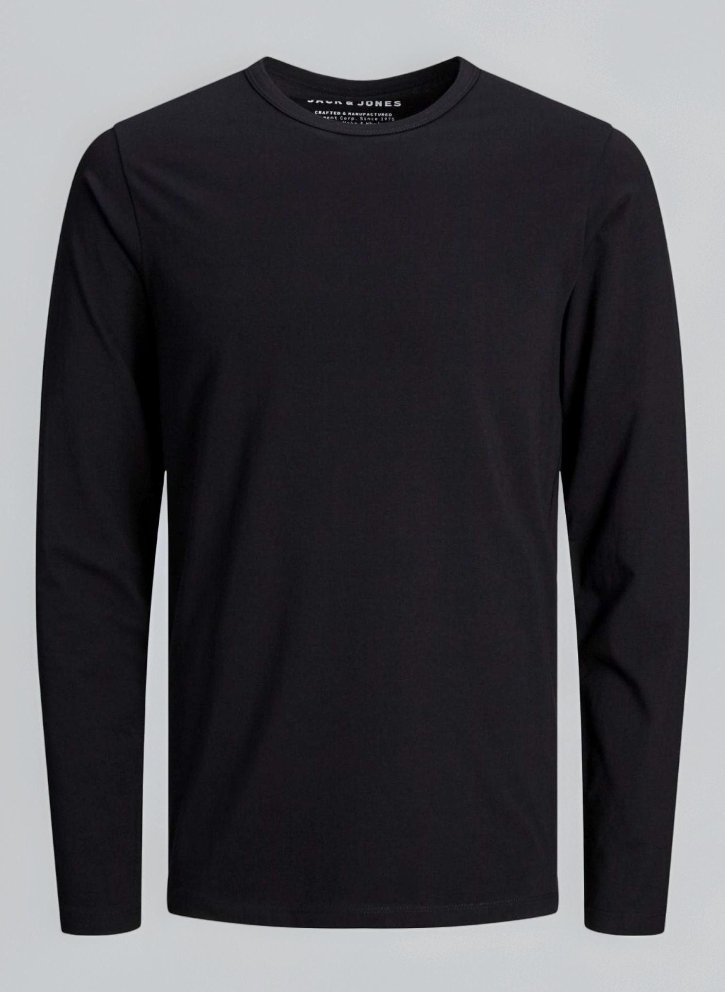 JACK & JONES Men's Jjenoa Tee O-Neck Ls Noos Long Sleeve Top