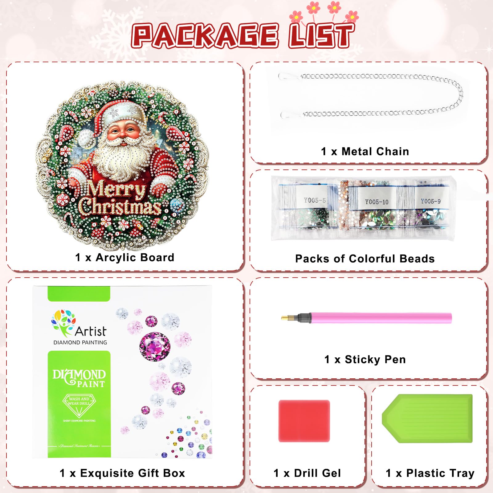 QENSPE Kerstmis Diamond Painting Kit voor volwassenen