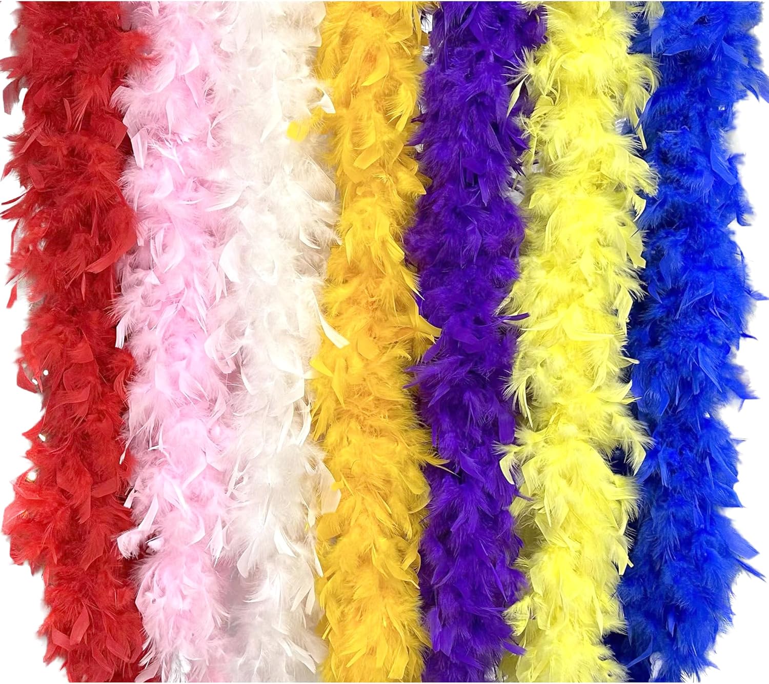2 Yards 80g Turkey Chandelle Feather Boa for DIY Craft,Party Dancing Dress Up, Halloween Decoration - Image 6