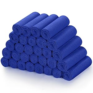 Biange Cooling Towels 40x 12 Pack of 30 for Neck and Face Cold Towel for Hot Weather Sports