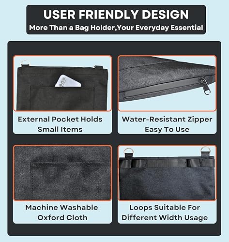 Miniatura 9 de Soporte para bolsa de catéter, soporte para bolsa de drenaje de orina, con cubierta de tubo de drenaje y correa ajustable, fundas para bolsa de