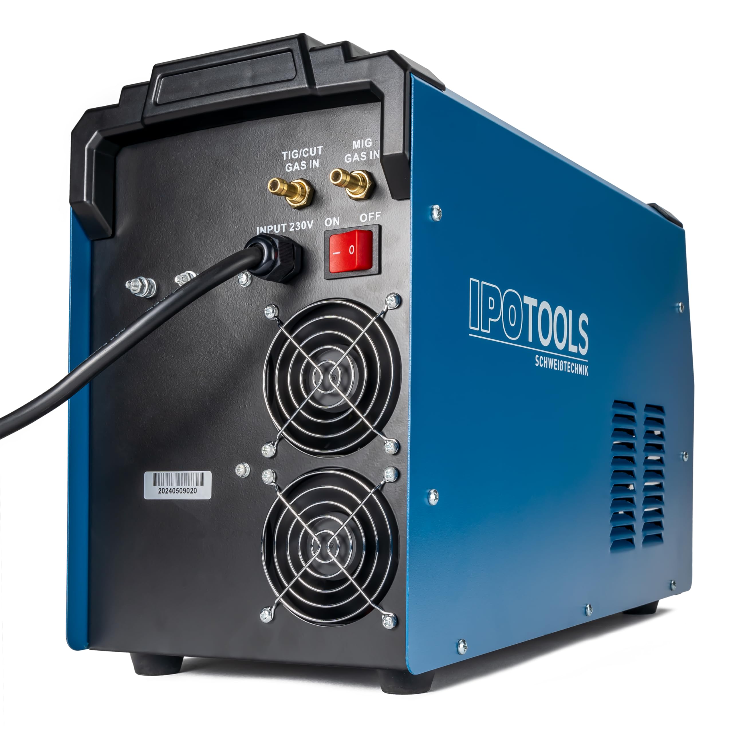 IPOTOOLS Kombischweißgerät MIG-185CMT 7-in-1 WIG MIG MAG Schweißgerät mit Plasmaschneider 45 A Synergic Inverter Schweissgerät mit 185 A mit FLUX | MMA | 230V | 7 Jahre Garantie