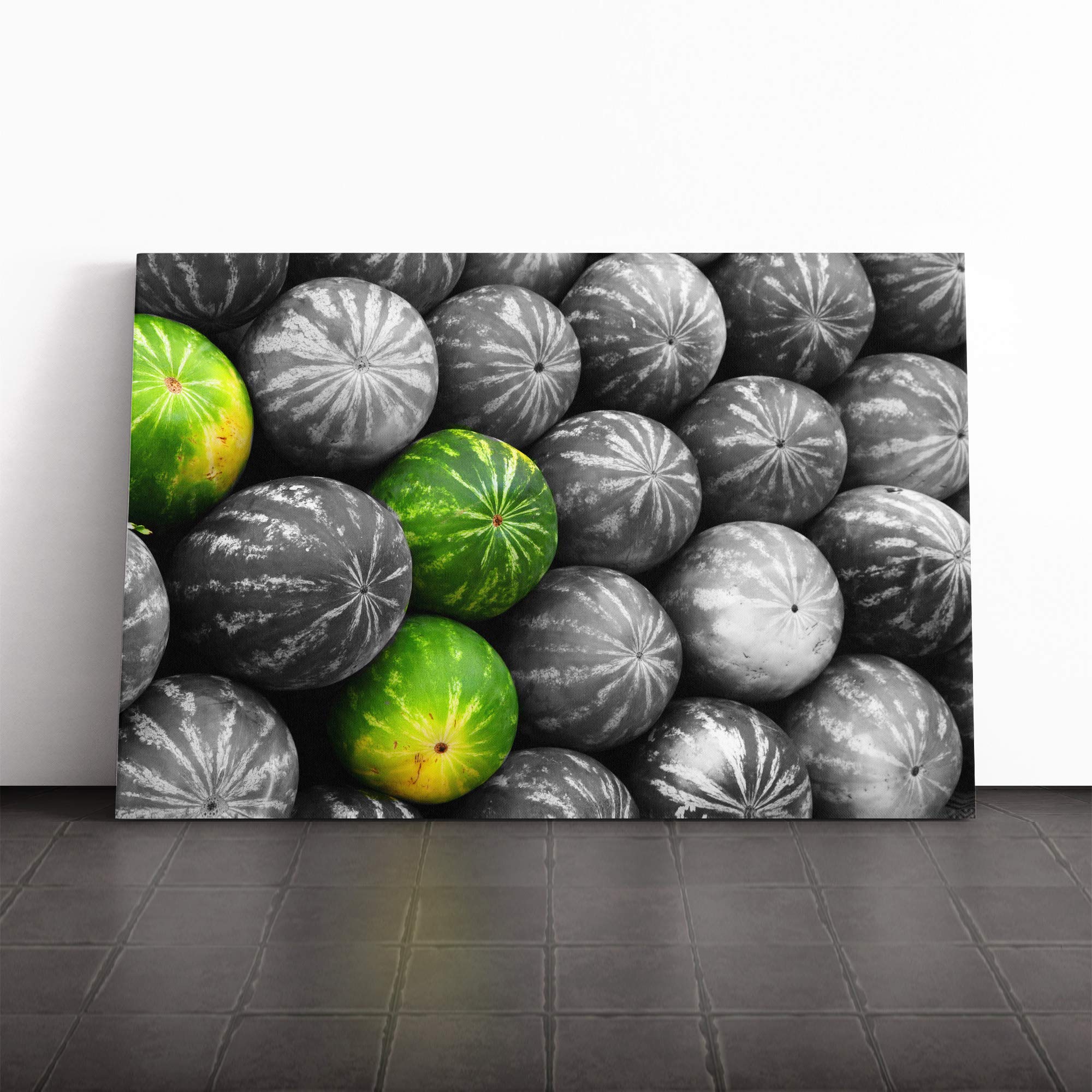 Watermelons Canvas Print | Gallery Wrapped 30mm Frame Wall Art | 30x20 inches | Ready to Hang | Modern Picture | Living Room Bedroom Lounge Office