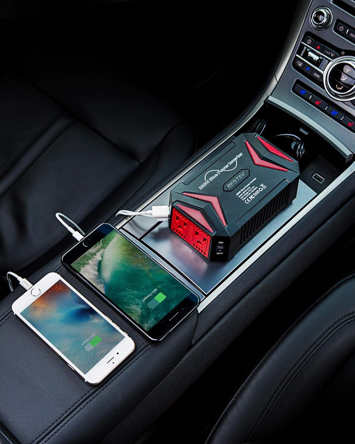 🔥 Cashback up to 70% BESTEK 300Watt Pure Sine Wave Power Inverter Car Adapter DC 12V to AC 110V with 4.2A Dual Smart USB Ports Exclusive Special BESTEK 300Watt Pure Sine Wave Power Inverter Car Adapter DC 12V to AC 110V with 4.2A Dual Smart USB Ports