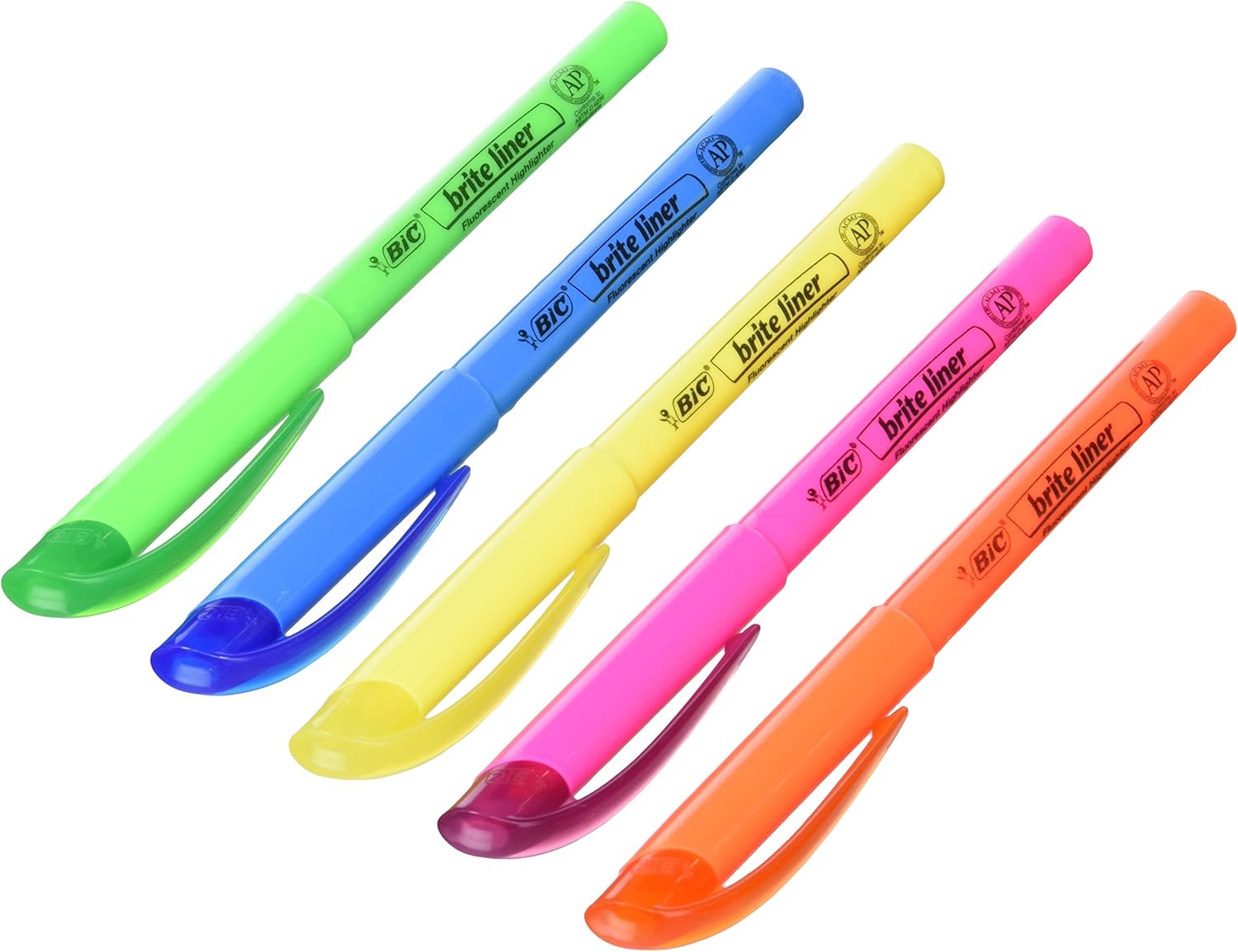 BIC Brite Liner Highlighter, Chisel Tip, 30 Count (BLP51W-AST): Office Products