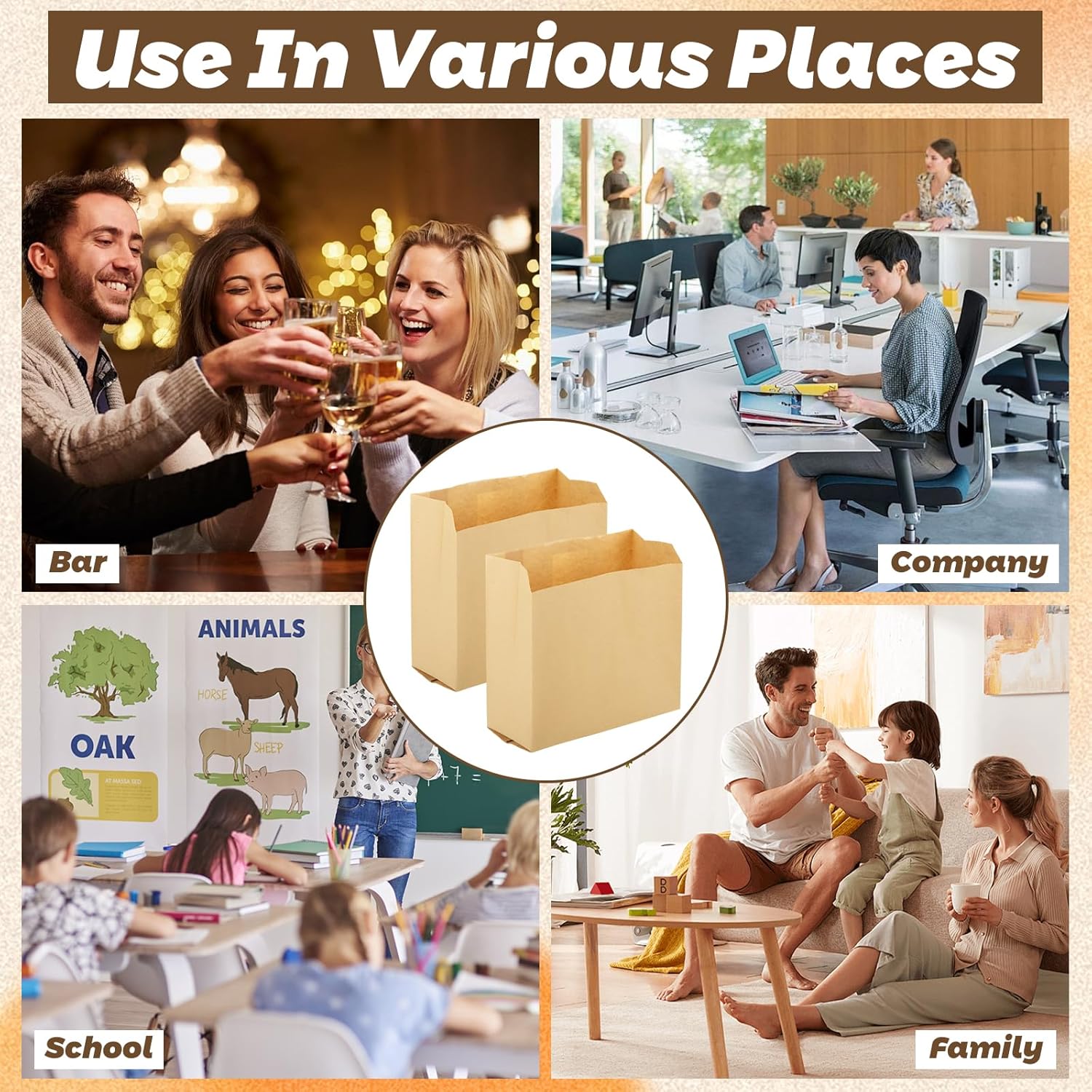 300 PCS Feminine Hygiene Liner Bags, 8.1'' x 7.5'' x 3.5'' Waxed Sanitary Napkin Disposal Bag, Waste Receptacle Paper Liners, Feminine Hygiene Bag for Bathroom, Commercial, Personal Restroom